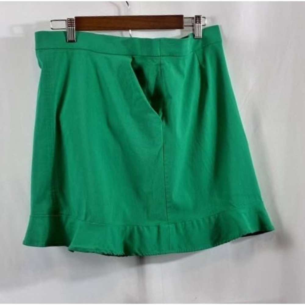 Counterparts Green Ruffle Hem Golf Tennis Skort Pockets Size 14 Excellent - Picture 6 of 10